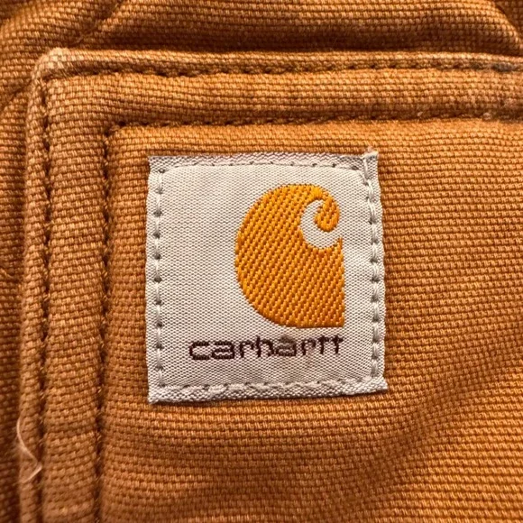 Carhartt Quilted Canvas Utility Vest Brown Workwear Gorpcore Youth XL/Women's S - Picture 4 of 12